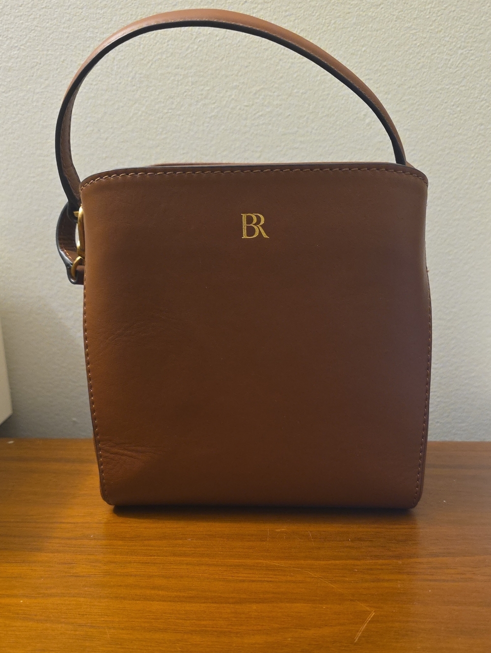 Banana Republic Chestnut Brown Leather Top-Handle Bag